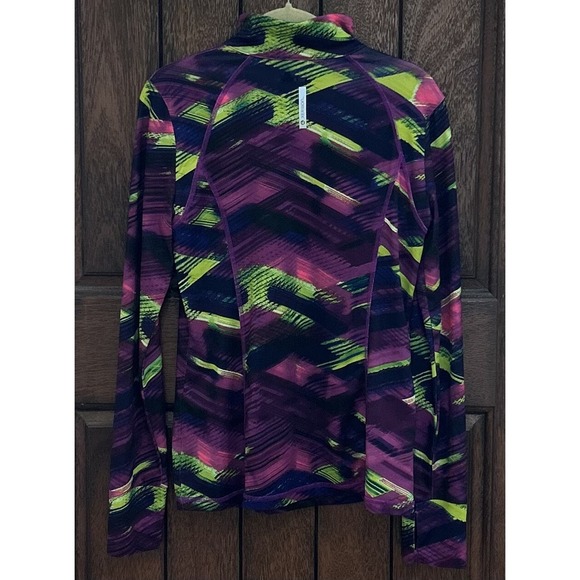 XERSION Women's Jacket Activewear Medium 1/4 Zip Thumbholes Multicolor EUC - Picture 4 of 7